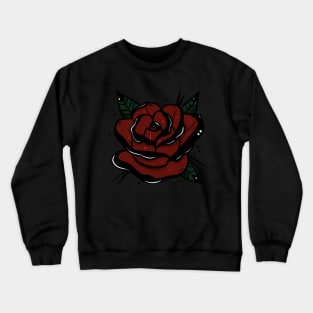 Red rose tattoo Crewneck Sweatshirt